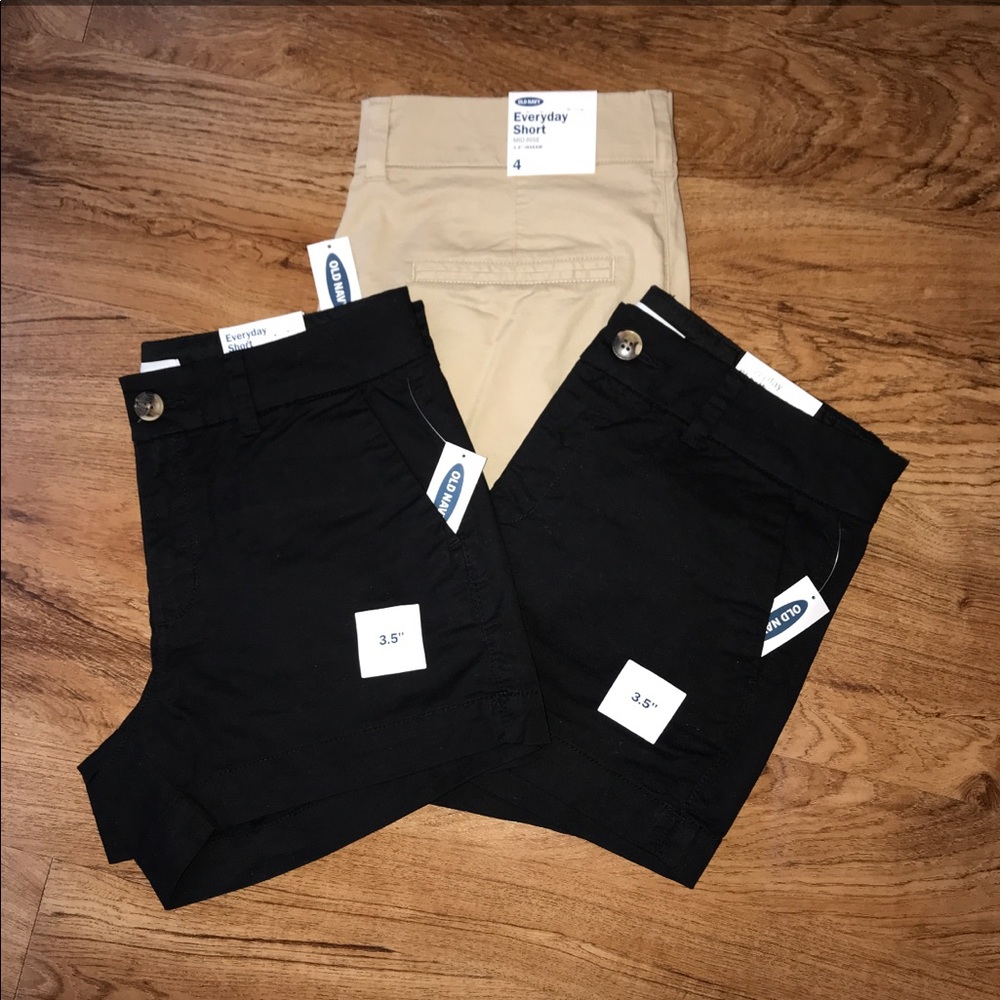 Black & Khaki Shorts
